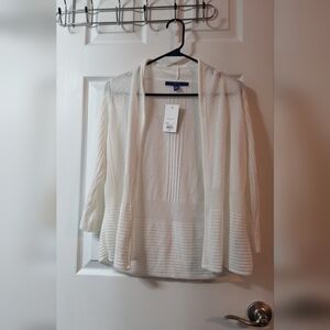 White Sheer Cardigan